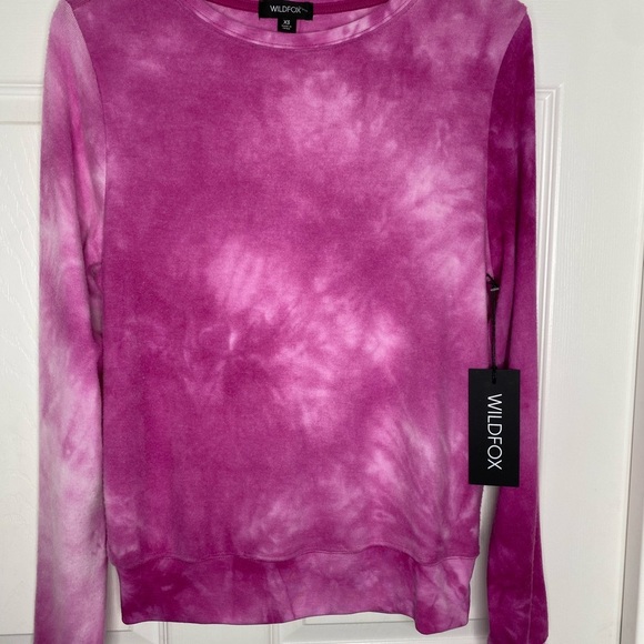 NET Wildfox Tie Dye Lounge Sweater Sz XS - Picture 5 of 8